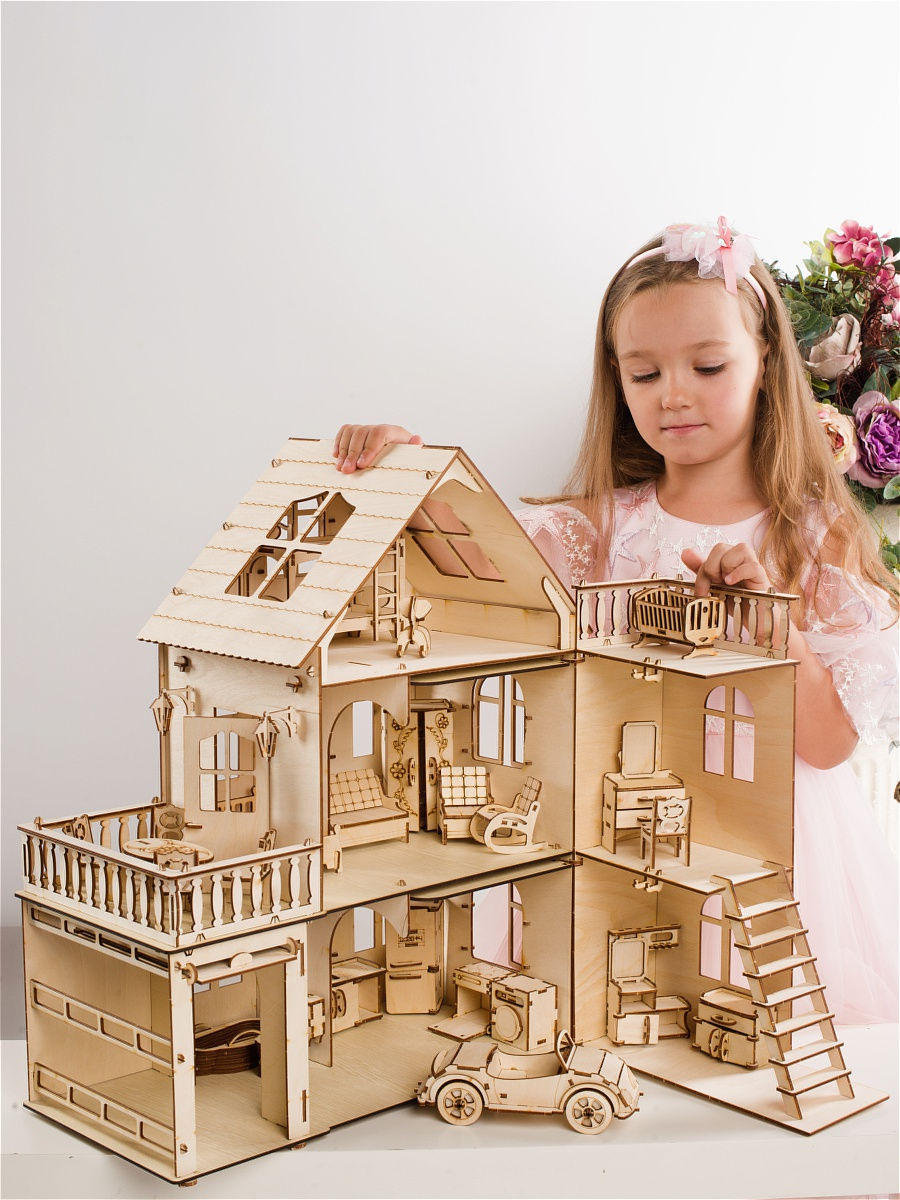 Чудо-Дом с мебелью и машиной, арт.: DHP002