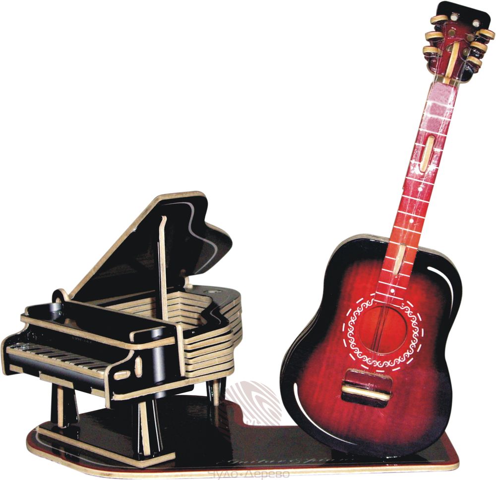 Гитара и пианино (цветная), арт.: PMC001