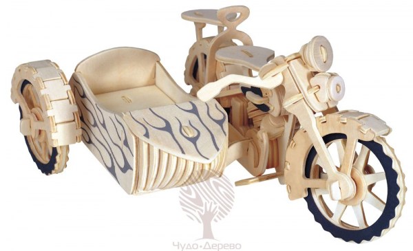 Мотоцикл с коляской, арт.: P124