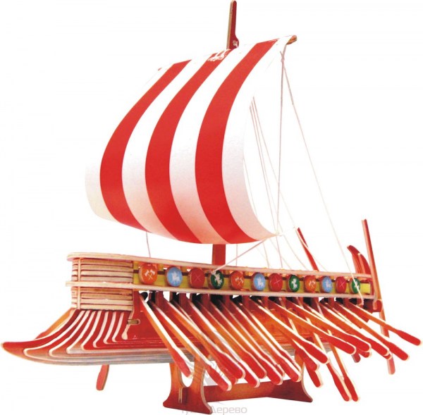 Финикийский парусник (цветной), арт.: PC130